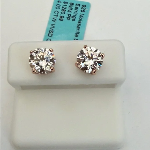 Moissanite Stud Earrings